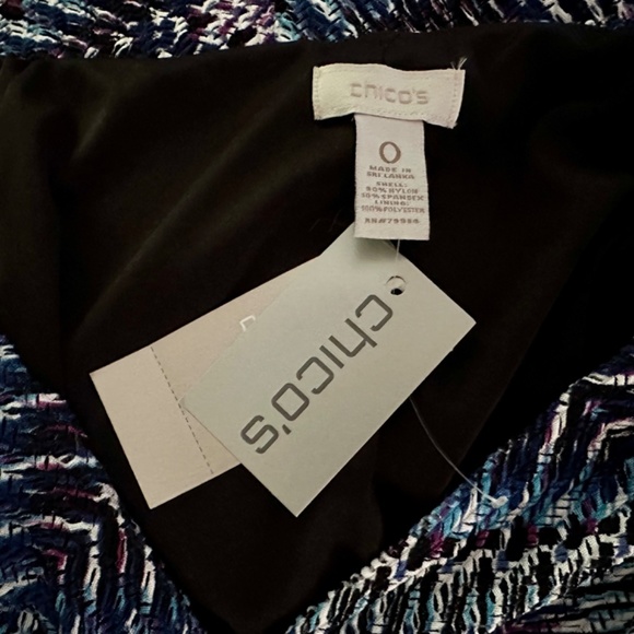 Chico’s Textured Maxi Dress 'Maida' Size 0 Stretch Fully Lined NWT - Picture 9 of 11